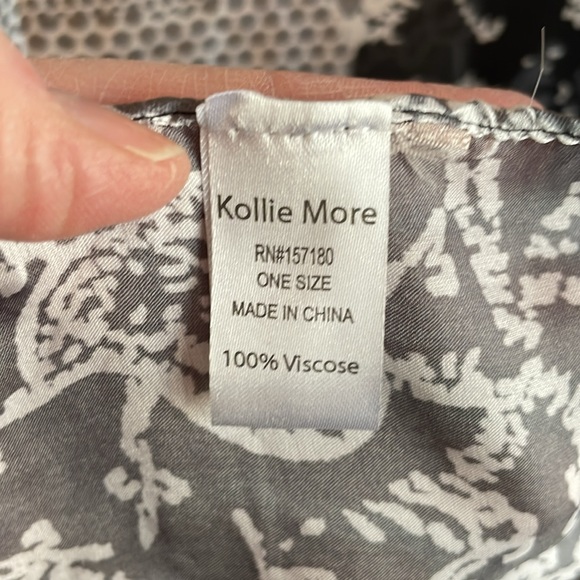 New Kollie More multi pattern scarf - Picture 4 of 5